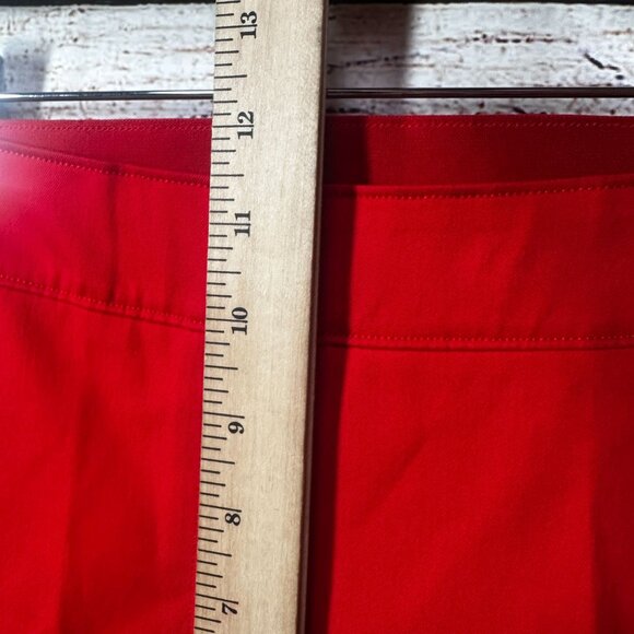 Spanx Crop Pants Womens Size XS True Red Pull On Polished Kick Flare 20367R NWT - Picture 9 of 13